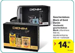 Carrefour Geschenkdoos Black of Gold Denim aanbieding