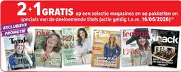 Carrefour op een selectie magazines en op pakketten en specials van de deelnemende titels aanbieding