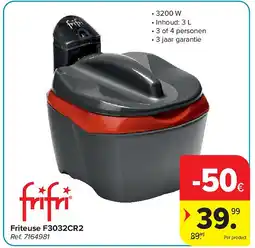 Carrefour Friteuse F3032CR2 aanbieding