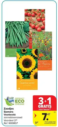 Carrefour Zaadjes Somers aanbieding