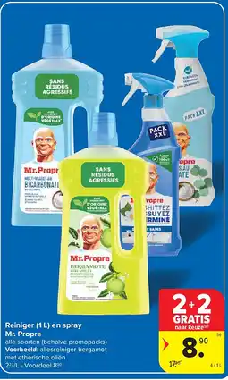 Carrefour Reiniger (1 L) en spray Mr. Propre aanbieding