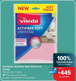 Carrefour Vaatdoek Actifi bre Soft Universal Vileda aanbieding
