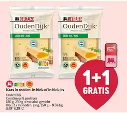 Delhaize Kaas in sneden, in blok of in blokjes aanbieding