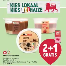 Delhaize Mousse of bavarois aanbieding