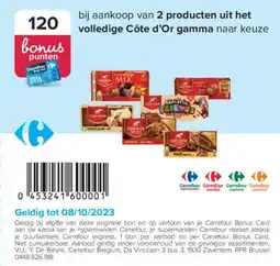 Carrefour Côte d'Or Gamma aanbieding