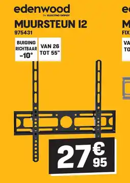 Electro Depot Edenwood MUURSTEUN I2 aanbieding