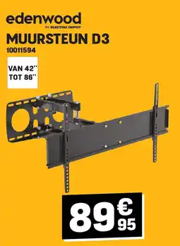 Electro Depot Edenwood MUURSTEUN D3 aanbieding