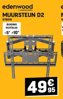 Electro Depot Edenwood MUURSTEUN D2 aanbieding