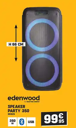 Electro Depot Edenwood SPEAKER PARTY 350 aanbieding