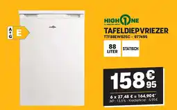 Electro Depot High One TAFELDIEPVRIEZER TTF88EW625C aanbieding