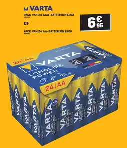 Electro Depot Varta PACK VAN 24 AAA-BATTERIJEN LR03 aanbieding
