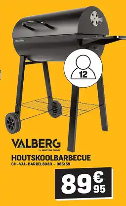Electro Depot HOUTSKOOLBARBECUE CH-VAL-BARREL6030 aanbieding