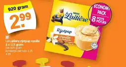Albert Heijn La Laitière rijstpap vanille 8 x 115 gram aanbieding
