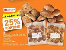 Albert Heijn La Lorraine sandwiches 15 stuks aanbieding