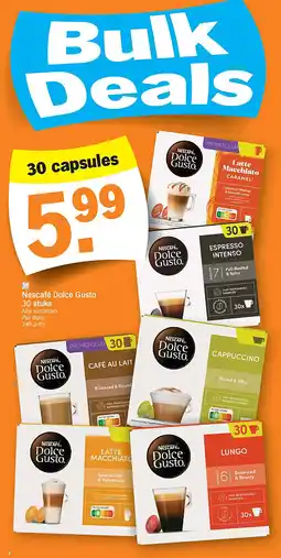 Albert Heijn Nescafé Dolce Gusto 30 stuks aanbieding