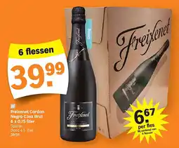 Albert Heijn Freixenet Cordon Negro Cava Brut 6 x 0.75 liter aanbieding