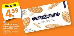 Albert Heijn Jules Destrooper natuurboterwafels original 700 gram aanbieding