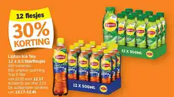 Albert Heijn Lipton Ice Tea 12 x 0.5 literflesjes aanbieding