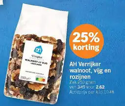 Albert Heijn AH Verrijker walnoot, vijg en rozijnen aanbieding