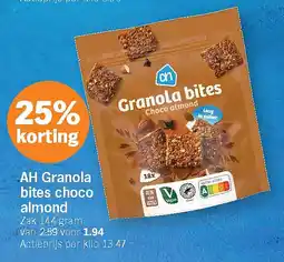 Albert Heijn AH Granola bites choco almond aanbieding