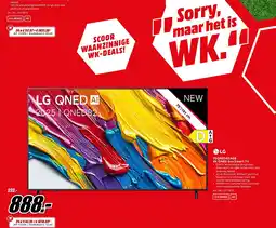 MediaMarkt LG 75QNED82A6B 4K QNED Evo Smart TV aanbieding