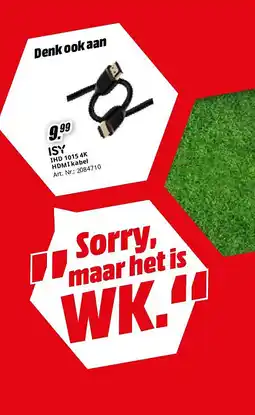 MediaMarkt IHD 1015 4K HDMI kabel aanbieding