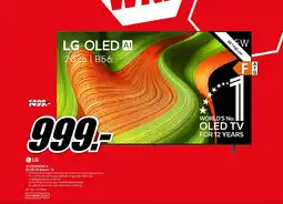 MediaMarkt LG OLED65B56LA OLED 4K Smart TV aanbieding