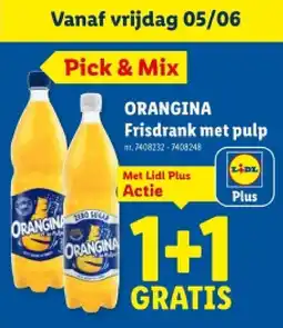 Lidl ORANGINA Frisdrank met pulp aanbieding