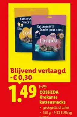 Lidl Krokante kattensnacks aanbieding