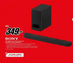 MediaMarkt HT-BD60 Bravia Theatre Bar 6 Soundbar met subwoofer aanbieding