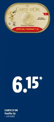 Lidl CARTE D'OR Vanille-ijs aanbieding