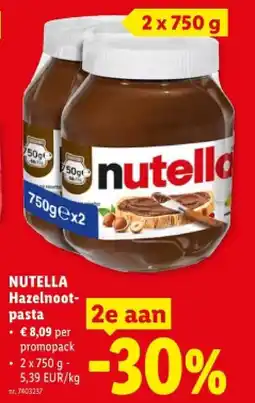 Lidl Hazelnootpasta aanbieding