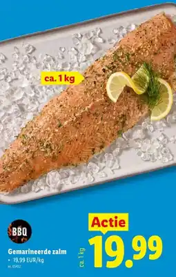 Lidl Gemarineerde zalm aanbieding