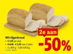 Lidl Wit tijgerbrood aanbieding