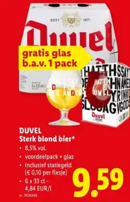 Lidl Sterk blond bier aanbieding