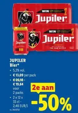 Lidl JUPILER Bier aanbieding