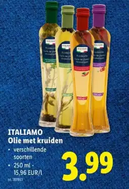 Lidl Olie met kruiden aanbieding