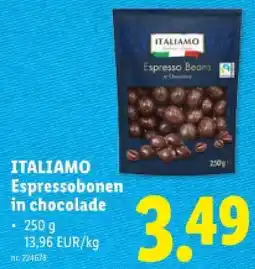 Lidl Espressobonen in chocolade aanbieding