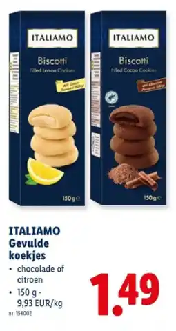 Lidl Gevulde koekjes aanbieding