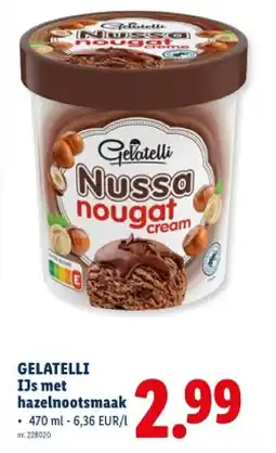 Lidl IJs met hazelnootsmaak aanbieding