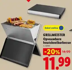 Lidl Opvouwbare houtskoolbarbecue aanbieding