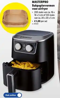 Lidl Bakpapiervormen voor airfryer aanbieding