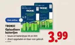 Lidl Oplaadbare batterijen aanbieding