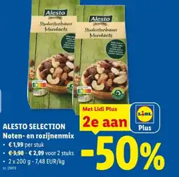 Lidl Noten- en rozijnenmix aanbieding