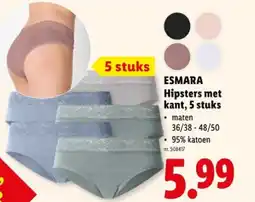 Lidl Hipsters met kant, 5 stuks aanbieding