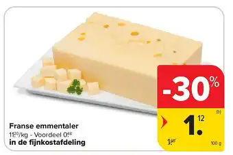Carrefour Franse emmentaler aanbieding