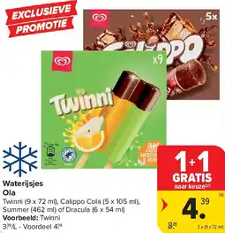 Carrefour Waterijsjes Ola aanbieding