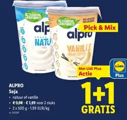 Lidl Soja aanbieding