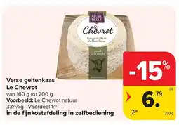 Carrefour Verse geitenkaas Le Chevrot aanbieding