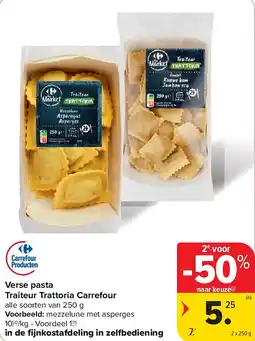 Carrefour Verse pasta Traiteur Trattoria Carrefour aanbieding